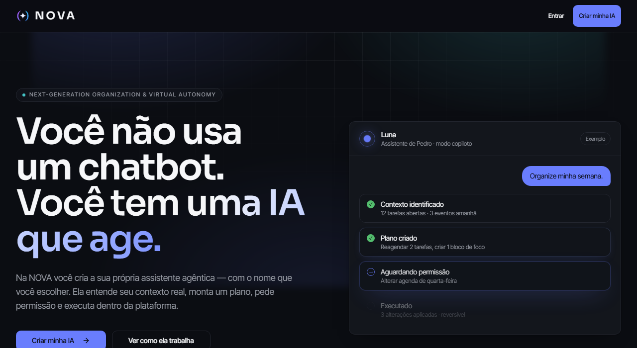 NOVA — assistente de IA agêntica pessoal